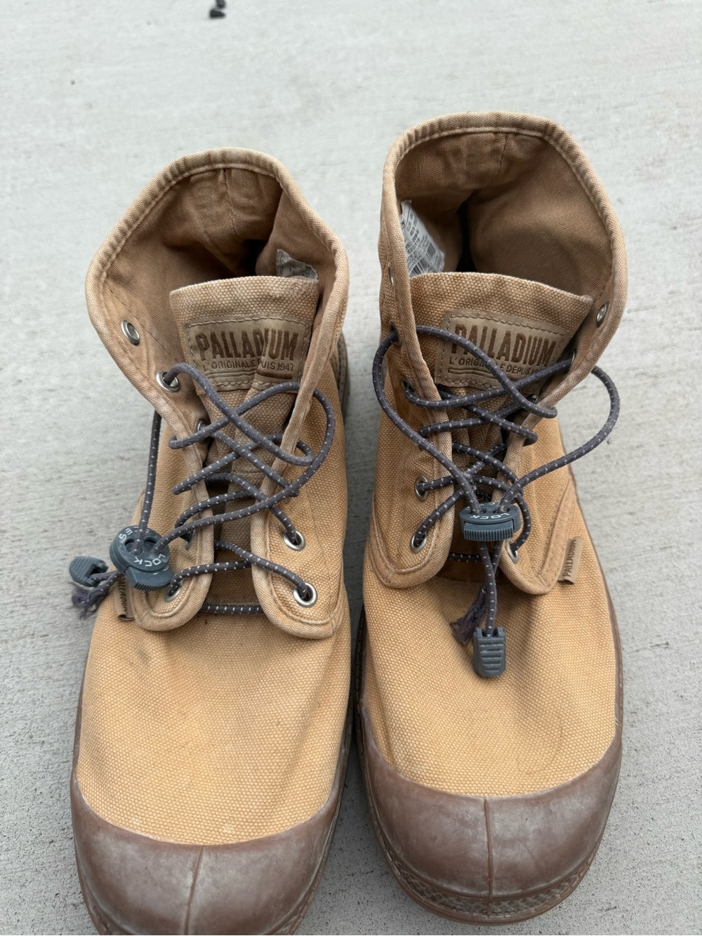 Palladium Pampa Hi Woodlin Men’s Tan Canvas Boots